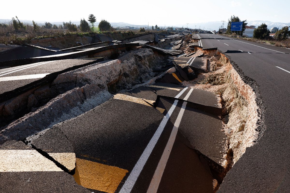 Roads were heavily damaged